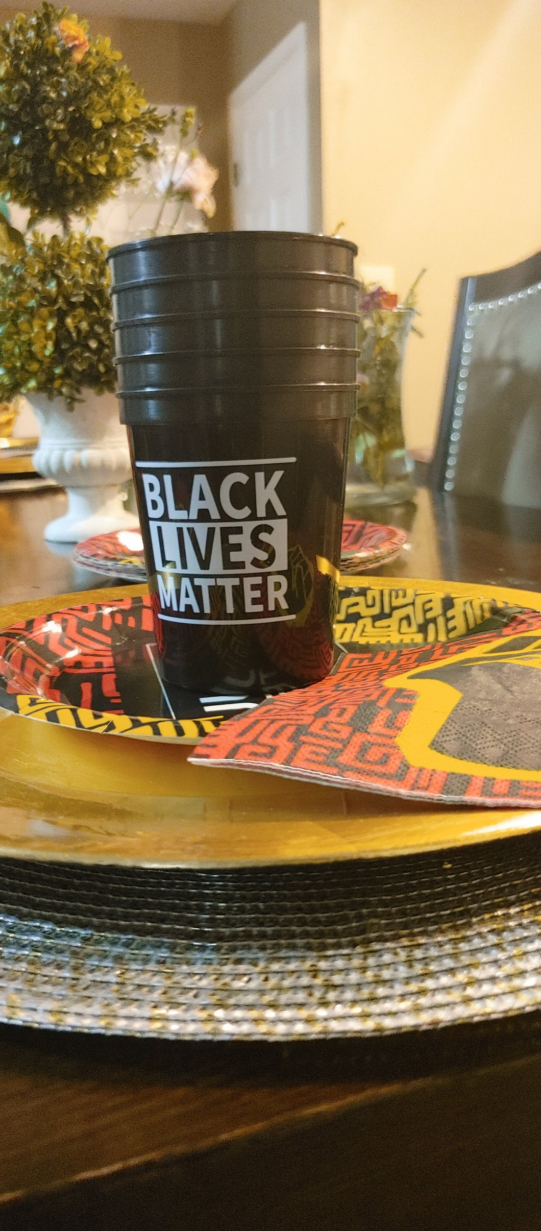 Black Lives Matter Stadium Cups (Quantity 12)
