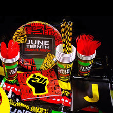 Load image into Gallery viewer, 90 pieces, Juneteenth Party Supplies