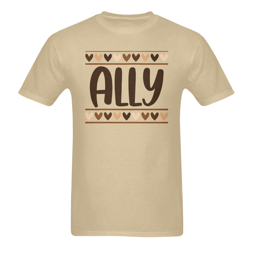Ally Unisex Cotton T-Shirt (Tan)