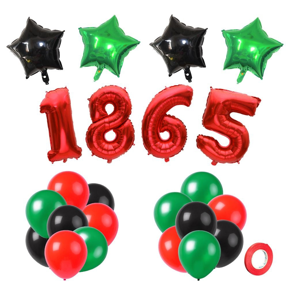 1865 Juneteenth Balloon Set / Freedom Day