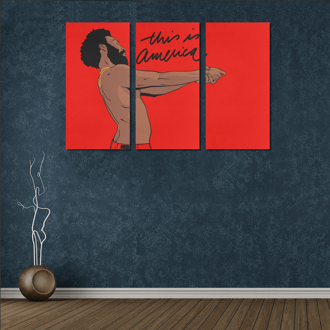 This is America - We Celebrate Black Art Canvas, Home Decor