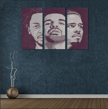 Load image into Gallery viewer, 3 Rap Kings - We Celebrate Black Art Canvas, Home Decor
