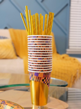 Load image into Gallery viewer, 80 pieces, Metallic Kente Printed Party Bundle / Juneteenth / Black History Party Supplies
