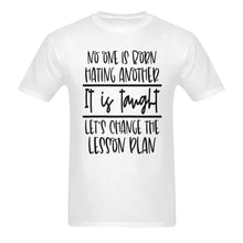 Load image into Gallery viewer, Change The Lesson Plan Unisex Cotton T-Shirt (Yellow)
