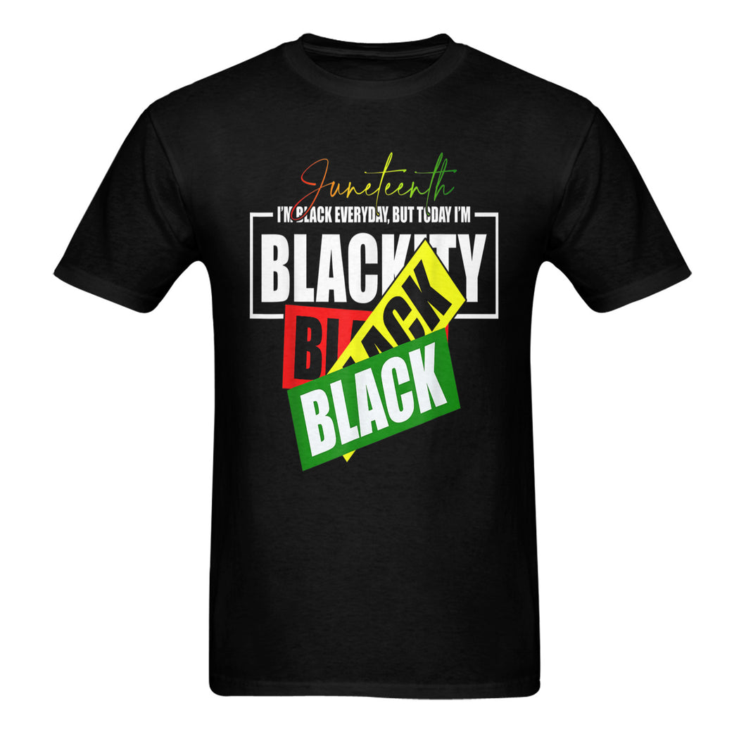 Blackity Black Unisex Cotton T-Shirt