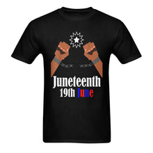 Load image into Gallery viewer, Juneteenth Freedom Unisex Cotton T-Shirt
